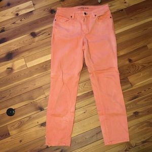 Lands' end mid rise slim ankle jean size 4